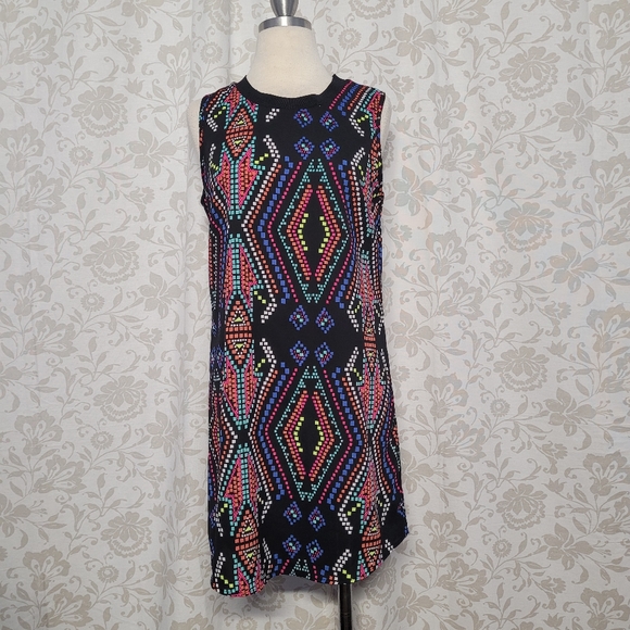 Xhilaration Multicolor Mixed print Dress - Picture 1 of 8